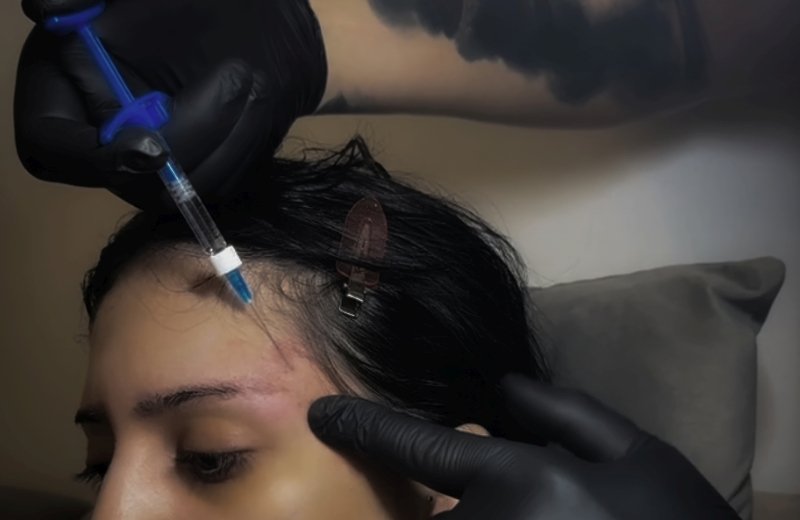 Clinic safety: Doctor preparing injectables in sterile environment